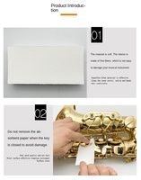 100Pcs/Box Saxophone Pad Absorbent Paper Flute Clarinet Oboe Bassoon Sticky Pad Woodwind Instrument Cleaning Care Paper