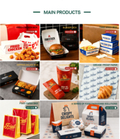 Caja de Embalaje Biodegradable para Sushi y Hamburguesas con Logotipo Personalizado, Caja de Embalaje Reciclable para Llevar, Caja de Entrega con Logotipo Negro y Rosa