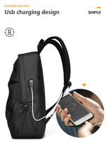Sac à Dos Homme Professionnel et Décontracté pour Ordinateur Portable, Étudiant, Sport, Voyage, Extérieur, Imperméable, Fabriqué en Usine