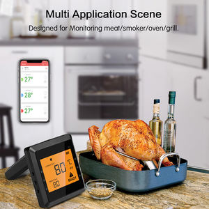 <span class=keywords><strong>Meilleur</strong></span> thermomètre de <span class=keywords><strong>cuisine</strong></span> numérique pour barbecue extérieur et intérieur Hypersynes avec alarme EasyBBQ Pro03 en plastique à 6 capteurs - Product Image 4