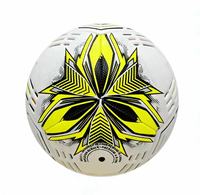 Ballon de football professionnel personnalisé avec logo, taille 5, couture à la machine, pour entraînement, matchs et divertissement en extérieur