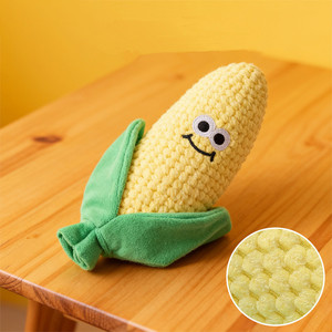 Jouet à mâcher pour chien en peluche en forme de tige de maïs épluchée, mignon et couineur, jouet à mâcher pour chat à la menthe pour le nettoyage des dents, jouet pour animaux de compagnie résistant aux morsures pour l'auto-entretenissement - Product Image 6