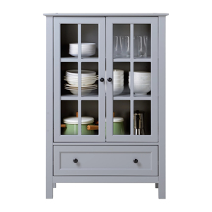 סיטונאי MDF עץ גבוה 2 דלתות עם 1 מגירה ארון הדגשה לארון מטבח - Product Image 1