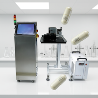 Machine de marquage laser UV automatique pour capsules - Positionnement par vision, impression en lot haute vitesse de logo/date