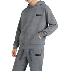 Felpa con Cappuccio <span class=keywords><strong>da</strong></span> <span class=keywords><strong>Uomo</strong></span>, <span class=keywords><strong>Tuta</strong></span> Sportiva <span class=keywords><strong>Invernale</strong></span> in Due Pezzi, 100% Cotone, Stile Streetwear GOD - Product Image 1