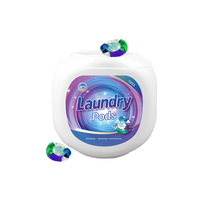 72 capsules par boîte – Lessive en dosettes jetables antibactériennes – Grande capacité – Utilisation longue durée – Parfum – Nettoyage en profondeur