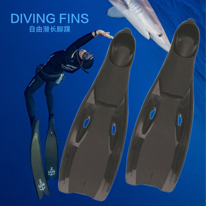 Palmes de plongée en apnée pleine longueur en PVC rigide pour adultes – Équipement d'entraînement de natation et de plongée - Product Image 2