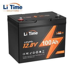 LiTime Batería de Litio 12V 100Ah Grupo 24, Stock en EE. UU. y Alemania, Sin Aranceles, Garantía de 5 Años, Ciclo Profundo para Embarcaciones Marinas - Product Image 1