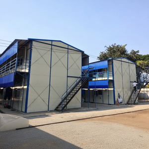 Maison préfabriquée TOPPRE pour <span class=keywords><strong>chantier</strong></span> <span class=keywords><strong>de</strong></span> construction, dortoirs préfabriqués, hébergement pour travailleurs, bureau, maison économique en panneaux sandwich - Product Image 2