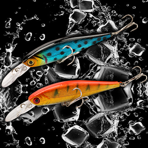 Vente en gros de leurres méné artificiels pour la pêche, appâts de pêche sportifs réalistes aux yeux 3D - Product Image 6