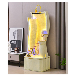 Fontaine d'eau décor de jardin cascade <span class=keywords><strong>Casade</strong></span> feng shui intérieur chutes d'eau chute d'eau fontaine intérieure maison cour intérieur - Product Image 1