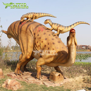 Scène <span class=keywords><strong>de</strong></span> combat entre les <span class=keywords><strong>dinosaures</strong></span> Iguanodon et Deinonychus - Product Image 4