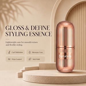 Furunshi Huile Coiffante Légère Gloss & Define pour la Définition des Boucles et le Contrôle des Frisottis, Tenue Douce, Végane, Sans Cruauté Animale - Product Image 1