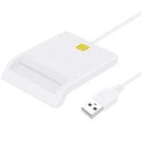 Lector de Tarjetas 2 en 1 con Conector USB A/Tipo C, Lector de Tarjetas Inteligentes con Chip IC CAC (Estándar IOS7816 para Tarjetas IC)