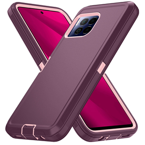 Per Revvl 7 Pro, custodia robusta antiurto in TPU e PC dal design semplice, con clip da cintura e supporto. - Product Image 2