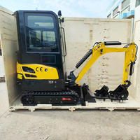 Nouvelle mini-excavatrice sur chenilles Rongyixin HT10 de 1,2 tonne avec moteur Eaton, composants hydrauliques, capacité de godet de 0,025 m³, haute performance de creusement