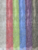 Tissu en dentelle de tulle brodé de sequins et de perles, motif feuille de vigne, pour robes de mariée et tenues de mariée