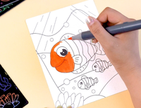 Jeux d'art créatifs à gratter pour enfants avec des livres de gribouillage DIY pour cultiver la concentration des enfants