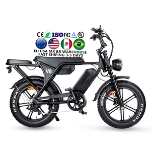 US Free Shipping Bike V8 250W 500W 750W 1000W 48V Double Battery 30AH <b>Ebike</b> 120KM Range Fatbike With Warehouse - Product Image 2