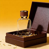 Flacon de parfum et de crème pour le visage en verre vide de luxe OEM, 30 ml/50 ml/100 ml, haute qualité, design unique, avec pompe pulvérisatrice, emballage personnalisé