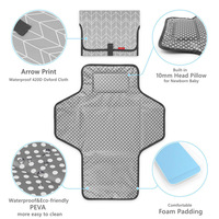 Bolsa de Pañales Portátil Ecológica, Plegable, de Poliéster, Cambiador de Bebé Personalizado, en Oferta