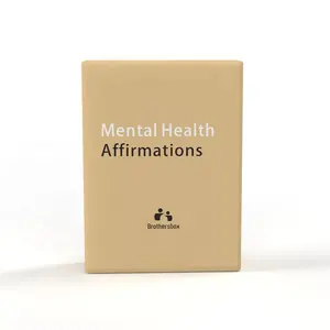 Cartão Impresso Personalizado De Afirmação De Mindfulness De Saúde Mental Citação Inspirada Cartões De Afirmação De Impressão Motivacional Positiva