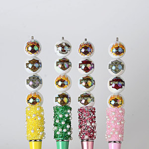 16mm <b>acrylic</b> printed sports straight-hole round <b>bead</b> DIY mobile phone chain <b>bead</b> stringing pen hanging accessory - Product Image 3