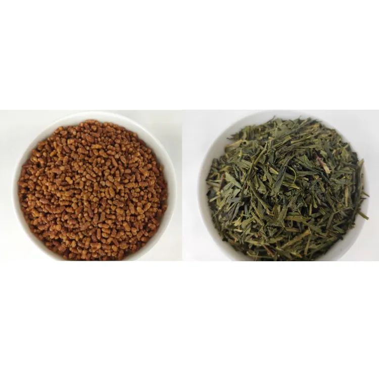 No artificial coloring organic genmaicha Japan green tea loose leaf