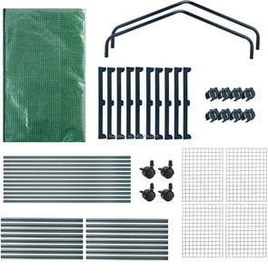 Support de rangement à 4 niveaux, mini serre de jardin portable et mobile avec roulettes et couverture en PE durable - Product Image 5