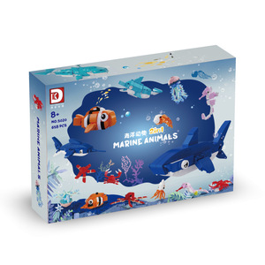 NUEVO Deke Chuangxiang 5020 Ocean World, 16 Bloques de Construcción de Plástico de Partículas Pequeñas, 16 Formas de Animales, Juego de Juguetes Unisex para Regalo - Product Image 3