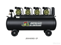 Compresseur d'air silencieux sans huile haute puissance Jieba JBW-4898D-2P électrique 5,6 kW 150 L 220 V pour le travail du bois, usage domestique et réparation automobile