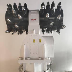 Cabezal de corte hidráulico para hacer túneles, máquina perforadora de rocas con sistema de lavado automático, cortador de tambor Wolver BT550 - Product Image 1