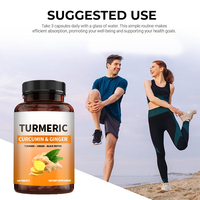Fabrika özelleştirilmiş zerdeçal tabletler zerdeçal Curcumin zencefil karabiber OEM üreticisi