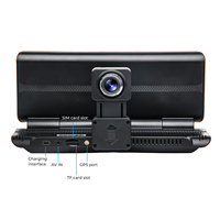 4G Dash Cam Pantalla táctil de 7 pulgadas + GPS Monitoreo remoto Navegación, Grabadora de video para vehículos de doble lente