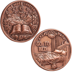 Un altro capitolo andare a letto decisione placcato patriottismo circolare in metallo creativo stampa tipografica arte Souvenir da collezione - Product Image 1