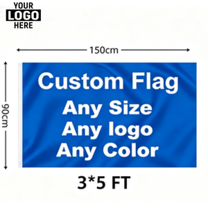 Drapeaux personnalisés sur mesure en gros, impression recto-verso, différentes tailles pour les foires commerciales, les événements sportifs et la promotion en extérieur - Product Image 1