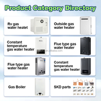 Chauffe-eau à gaz GPL numérique sans réservoir en acier inoxydable de 18 L, type naturel, haute qualité, classe énergétique, pour extérieur, vente chaude OEM