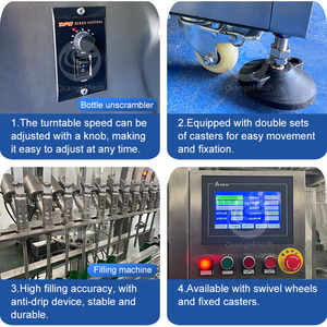 ORME Petite entreprise Etiqueteuse automatique de remplissage d'huile raffinée Remplisseur de bouteilles linéaire à 12 buses - Product Image 3