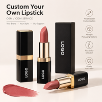 Rouge à lèvres liquide vegan à label privé, mat, longue tenue, hydratant, couleur minérale, emballage personnalisé
