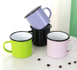 Nhà Máy Bán buôn giá 360 ml màu men cốc thép men lớp phủ kim loại cắm trại ly cho tùy chỉnh thăng hoa - Product Image 2