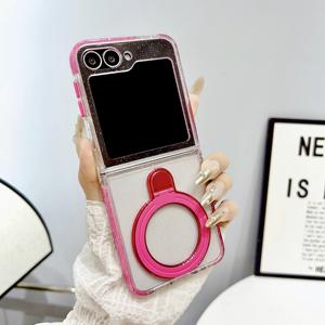 Estuche transparente magnético fuerte de nuevo diseño Estuche de carga inalámbrico magnético ForSamsung <span class=keywords><strong>Galaxy</strong></span> Z <span class=keywords><strong>Flip</strong></span> 6 - Product Image 1