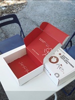 Boîtes pliables sur mesure, petites séries, impression couleur recto-verso, emballage avec logo, boîte cadeau haut de gamme, boîte avion, carton ondulé E-flute