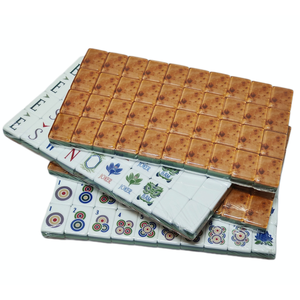 Lot de 160 tuiles de <span class=keywords><strong>jeu</strong></span> de Mahjong occidental moderne de luxe en acrylique rose cristal, style américain, pour la vente en gros - Product Image 5