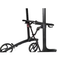 Fauteuil roulant pliable en fibre de carbone, hauteur réglable, facile à transporter pour les personnes âgées, aides à la récupération et au mouvement corporel