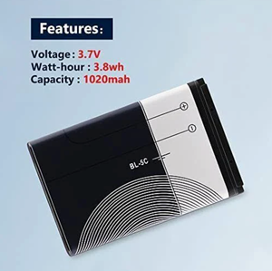 מחיר נמוך 800 mah 1020 mah עבור סוללת נוקיה <span class=keywords><strong>bl</strong></span> 5c <span class=keywords><strong>bl</strong></span>-5cb <span class=keywords><strong>bl</strong></span>-5ca <span class=keywords><strong>bl</strong></span>-<span class=keywords><strong>4c</strong></span> סוללת טלפון - Product Image 3