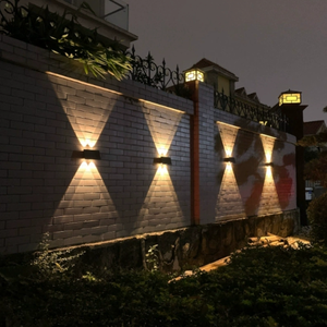 Lámpara Solar de Pared para Exteriores con Diseño Moderno, IP65 Impermeable, Decoración para el Hogar, 3 Colores de Luz, Iluminación para Jardín, Pasillo, Villas - Product Image 3