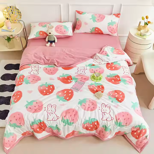 Bộ đồ giường xuống Comforter bìa, 100% rửa sạch bộ đồ giường bông, lanh, thích kết cấu, thoáng khí, bền, mềm mại và thoải mái - Product Image 2