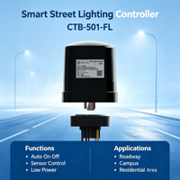 Contrôleur d'éclairage public CTB501FL SWIOTT CTB NEMA NB-IoT 4G CAT M GSM avec gestion par plateforme cloud pour éclairage de zone industrielle