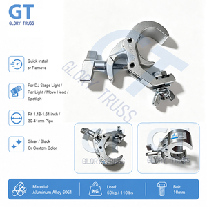 Gancho de Aluminio de Liberación Rápida para Iluminación, de 30 a 41 mm, con Certificación TUV, 50 kg, Abrazadera de Truss JR Quick Rig para Luces de Escenario F23 F24 - Product Image 1