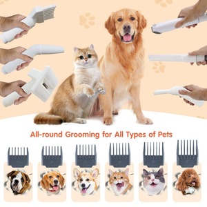 Sèche-cheveux et aspirateur pour animaux de compagnie, avec fonction de coupe électrique intégrée, aspiration et soufflage, pour toilettage canin - Product Image 3